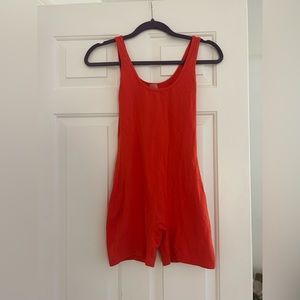 Aritzia TNA Chill Hibiscus Carrera Romper